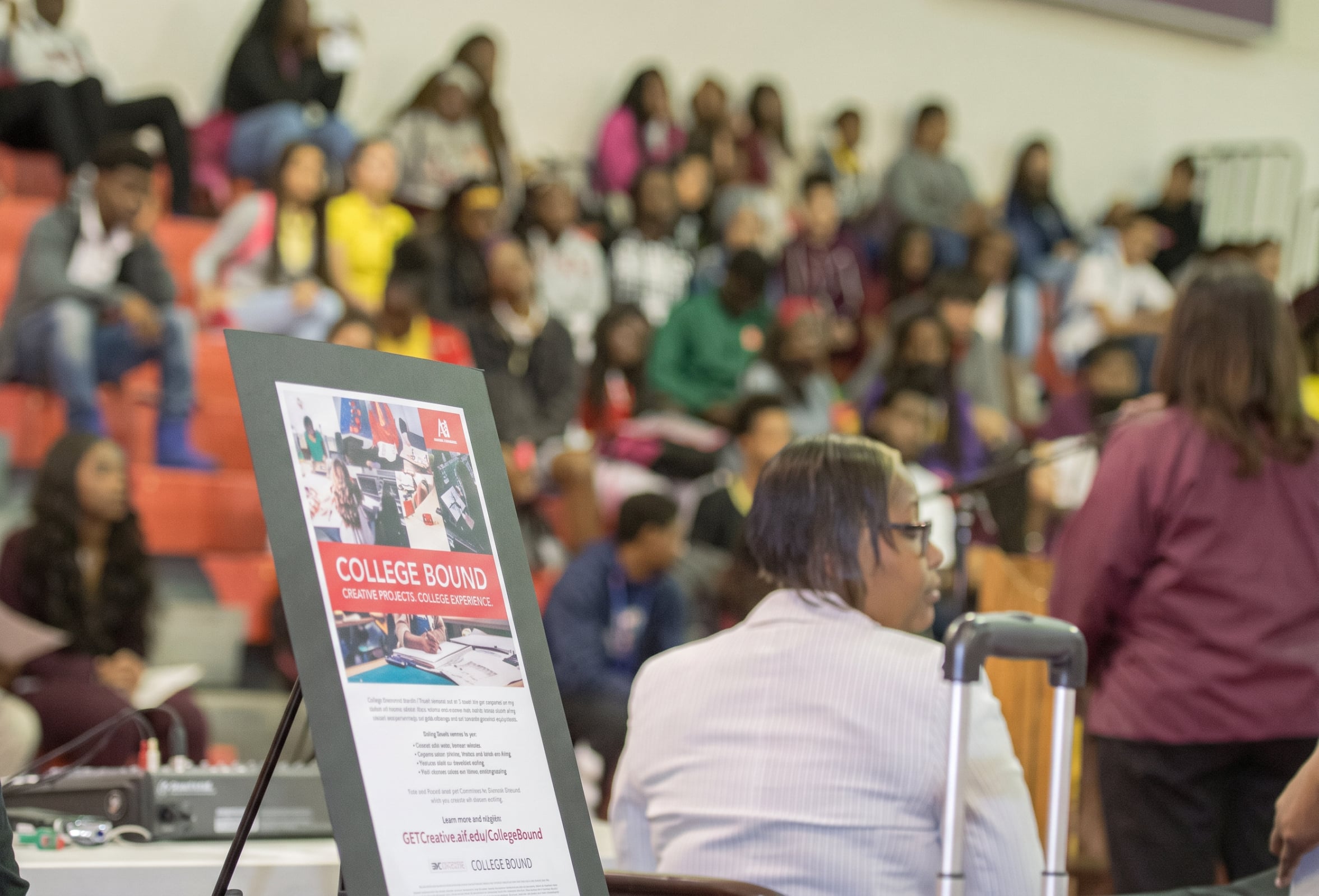 TLJMS Indoor College Assembly